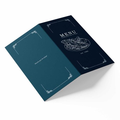 4 Page Folded Card Menu